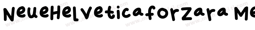 NeueHelveticaforZara Medium字体转换